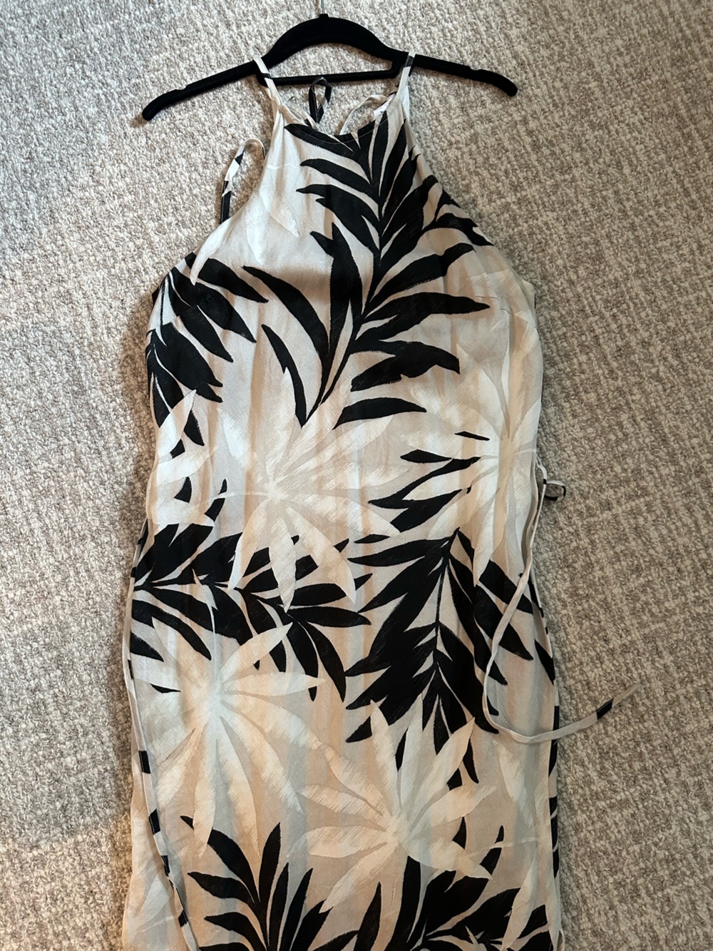 Women’s Bella Dahl Black & Cream Tropical maxi dress